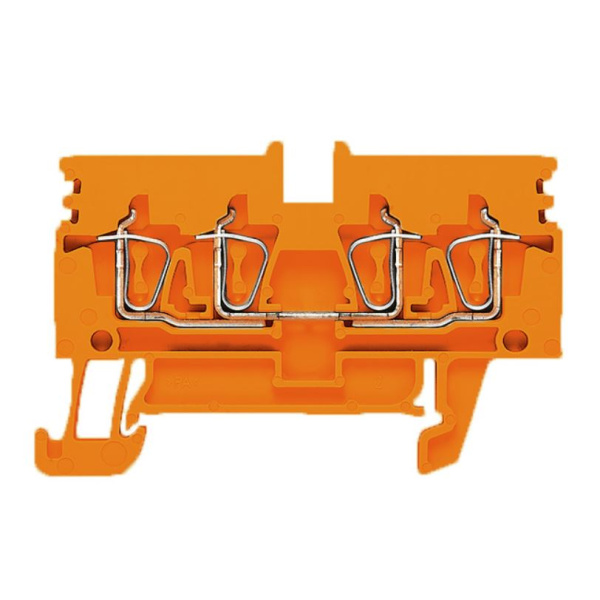 Reihenklemme ZDU 2.5N/4AN, orange, 4-fach