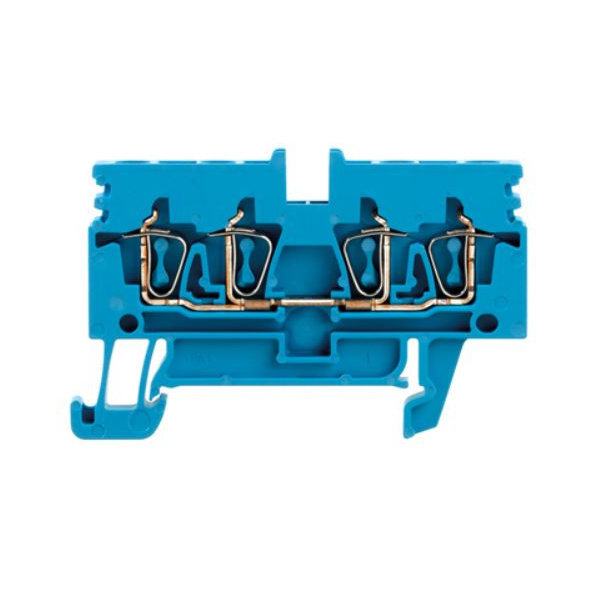 Reihenklemme ZDU 2.5N/4AN, blau, 4-fach