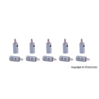 Viessmann Querlochstecker 2,5mm (alt), grau, 10 St&uuml;ck