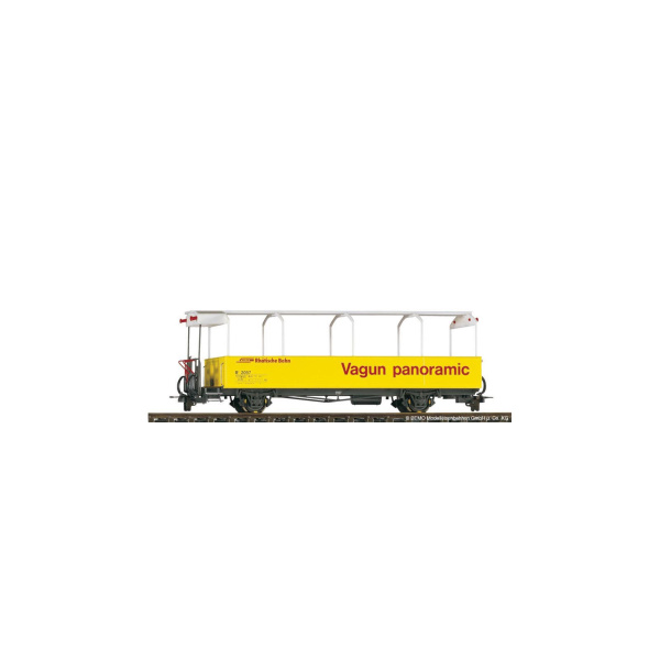 BEMO H0m Personenwagen B 2096 RhB, offener Aussichtswagen