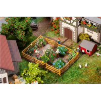 Faller H0 Ziergarten mit B&uuml;schen und Blumen