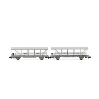 Liliput N BLS Auffahrwagen/Autoverladewagen, 4-teilig