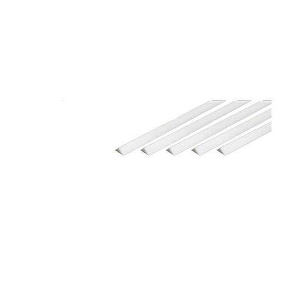 Tamiya Kunststoff - Dreikantprofil 2 x 2 x 400mm, weiss