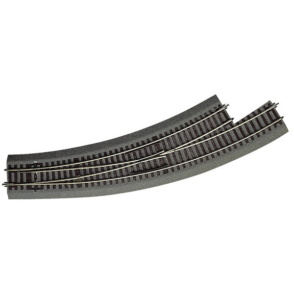 Roco H0 Bettungsgleis Roco Line Bogenweiche links R 5/6