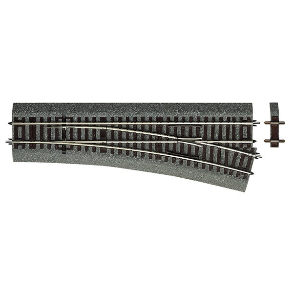 Roco H0 Bettungsgleis Roco Line Weiche rechts Wr15&deg;