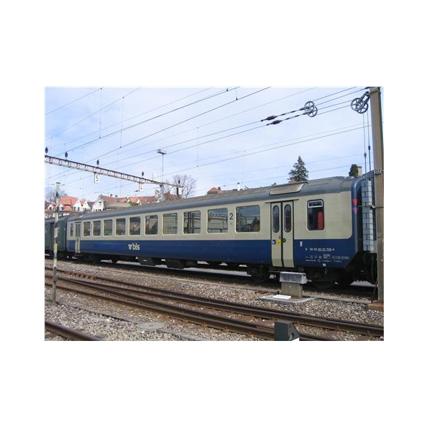 PIKO H0 DC Personenwagen-Set, BLS EW I 1x A, 2x B, Omega-Logo