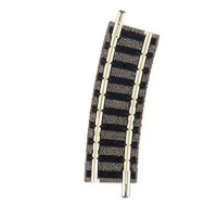 Fleischmann N Gebogenes Gleis R1, 15&deg; mit Schotterbett