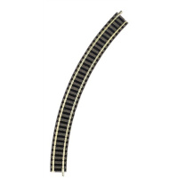 Fleischmann N Gebogenes Gleis R2, 45&deg; mit Schotterbett
