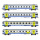 Liliput H0 DC Personenwagen-Set EW III BLS, Omega-Logo, 4-teilig