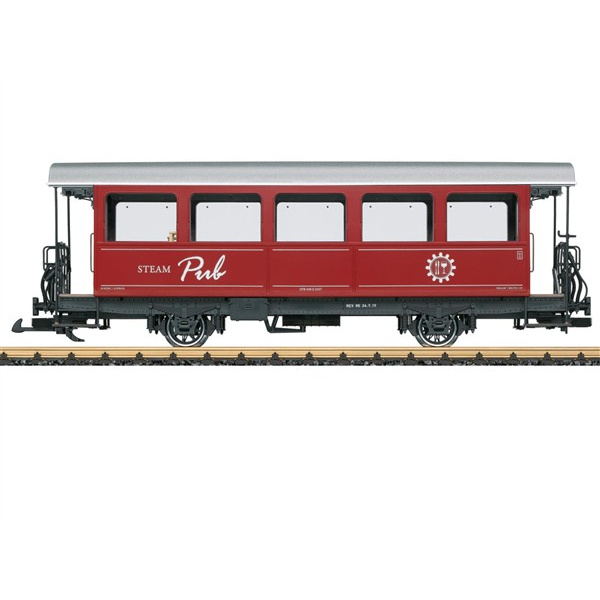 LGB G Personenwagen "Steam Pub", DFB, rot, Inneneinrichtung
