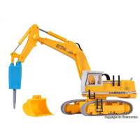 Kibri H0 LIEBHERR 974 mit Abbruchmei&szlig;el und Schutzk&auml;fig