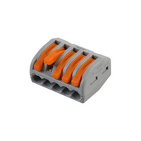 Klemme 5pol, 0,1-4,0mm2, mit Hebel