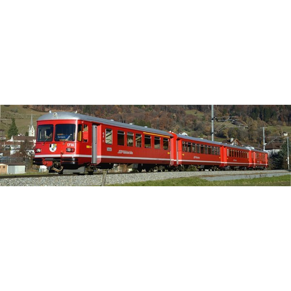 BEMO H0m Triebzug Be 4/4, B, B, ABDt, RhB, analog