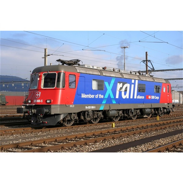 Kato N DC Elektrolokomotive Re 620 088-5, "XRail" "Linthal" SBB Cargo, analog