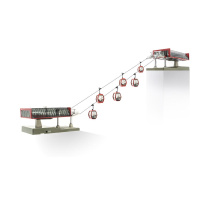 J&auml;gerndorfer H0 Seilbahn mit 6 Gondeln Omega V...