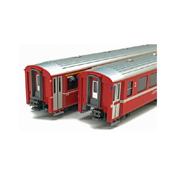 KATO N Zugpackung Einheitswagen I, RhB, 4 Wagen, Grundset