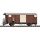 BEMO H0m G&uuml;terwagen gedeckt Gb 5089 RhB, oxidrot