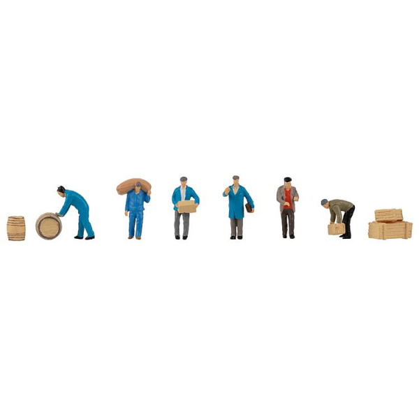 Faller H0 Set Figuren "Speditionsarbeiter mit Paketen"