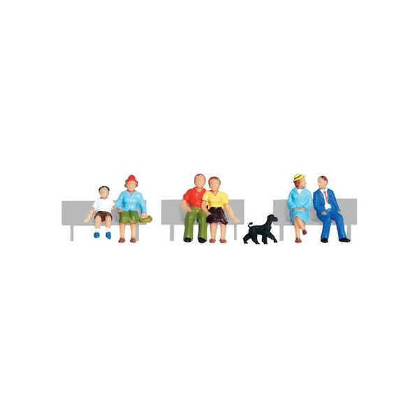 Liliput H0 Figuren Sitzen und warten