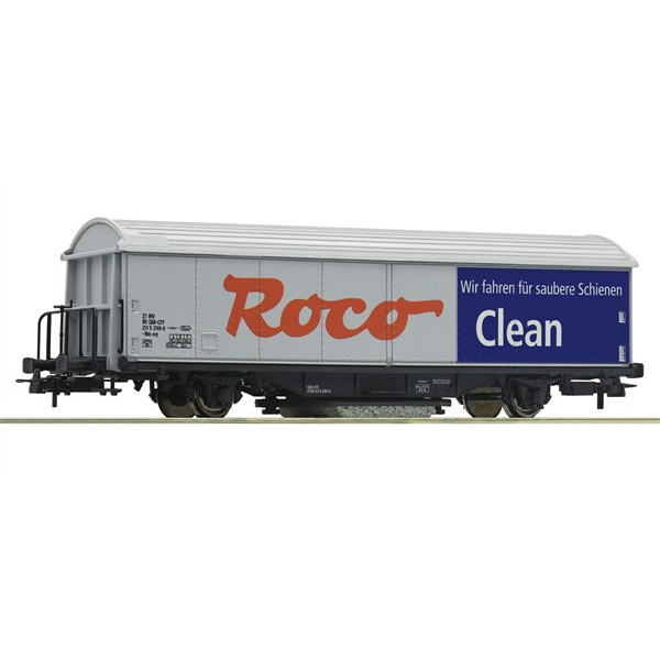 Roco H0 DC Schiebewandwagen, Schienenreinigung Roco-Clean