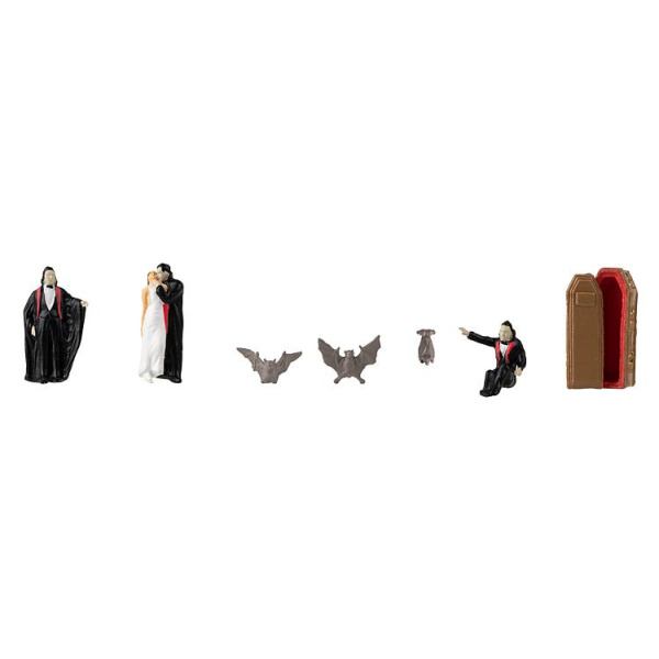 Faller H0 Figuren Graf Dracula, Sarg, Fledermaus