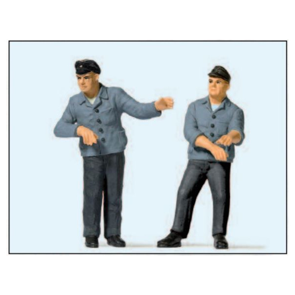 Preiser G Figuren, Lokf&uuml;hrer und Heizer