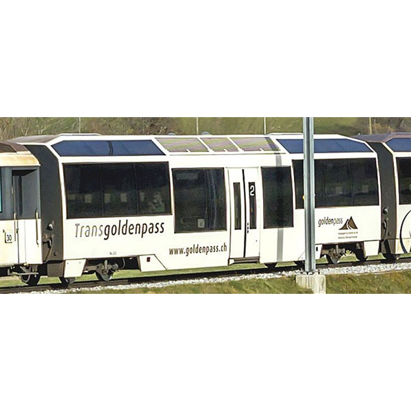BEMO H0m Niederflurwagen Bs 232 MOB, weiss, "Transgoldenpass/goldenpass"