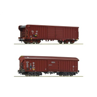 Roco H0 DC G&uuml;terwagen-Set Taehms; SBB, Taems, DB AG