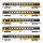 PIKO H0 DC Personenwagen-Set Golden Pass, BLS, Innenbeleuchtung