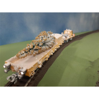 M&auml;rklin H0 AC Unimog-Zweiwegefahrzeug mit Flachwagen, digital Sound, Weihnachten