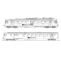 PIKO H0 AC Triebwagen RBe 540 043-7 und Steuerwagen BDt EW II, NPZ-Design, digital mit Sound
