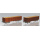 PIKO HO DC Hochbordwagen Eaos, DB AG, Holzladung, 2er-Set