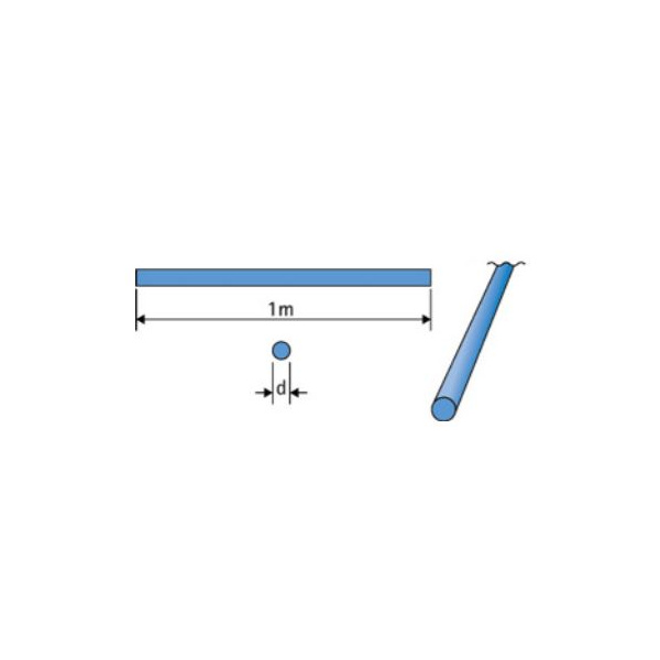 Federstahldraht gerichtet, 1 Meter, &Oslash; 0,90mm