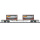 Minitrix N DC Containertragwagen "Bertschi-D&uuml;rren&auml;sch"-Tankcontainer