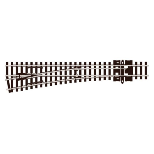 Peco N DC Weiche links, Code 55, 10&deg;, R 457mm