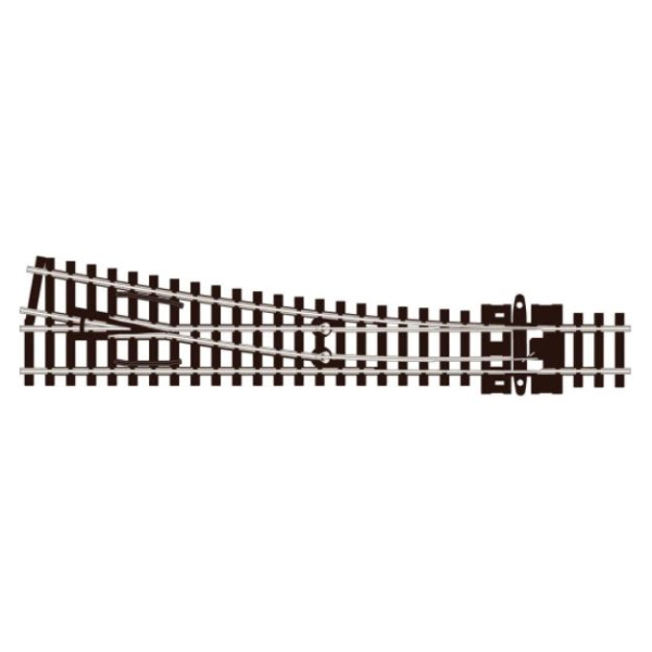 Peco N DC Weiche rechts, Code 55, 10&deg;, R 457mm