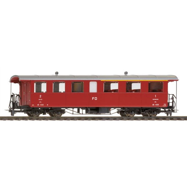 BEMO H0m Personenwagen AB 4125 FO, 1./2. Kl. Plattformwagen