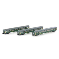 Kato N DC Schnellzugwagen-Set, Bm SBB, gr&uuml;n, neues...