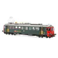PIKO H0 DC Triebwagen RBe 4/4 Serie 1447 + BDt EW II, SBB, gr&uuml;n, Front rot, digital Sound