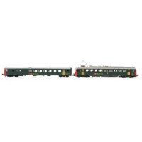 PIKO H0 DC Triebwagen RBe 4/4 Serie 1447 + BDt EW II, SBB, gr&uuml;n, Front rot, digital Sound