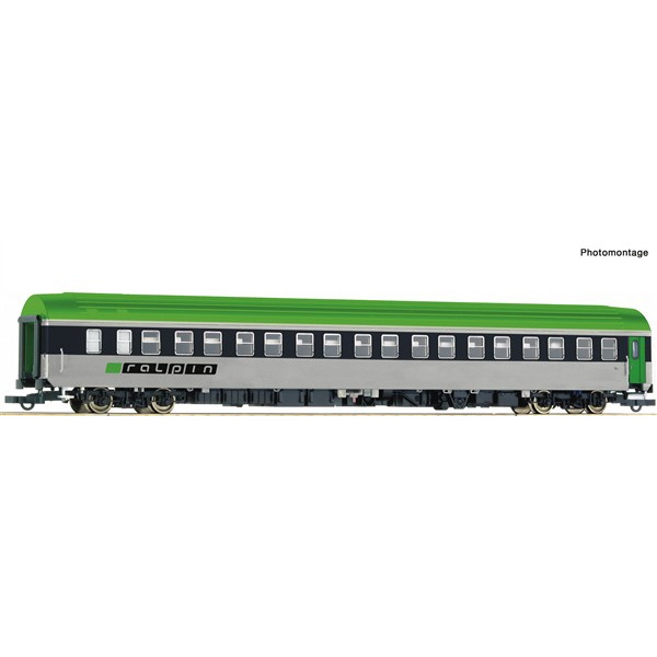 Roco H0 DC &bdquo;Rollende Autobahn&ldquo;-Begleitwagen, RAlpin                  <<<   Spezialpreis, da Blister defekt   >>>