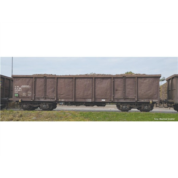 PIKO HO DC 2er Set Offene G&uuml;terwagen Eaos RCW VI mit Sandladung