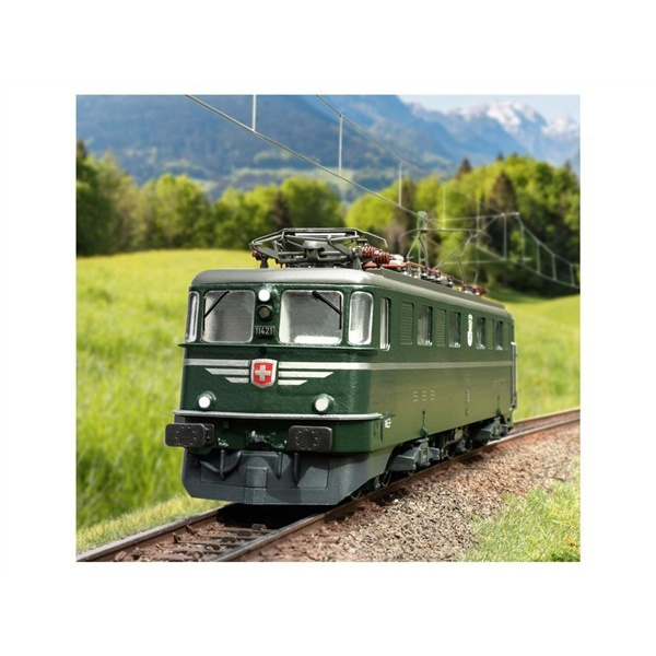 Trix H0 DC Elektrolokomotive Ae 6/6 11421, "Graub&uuml;nden", SBB, gr&uuml;n, digital Sound