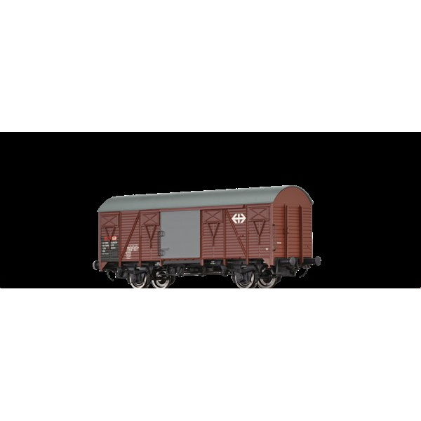 Brawa H0 DC Gedeckter G&uuml;terwagen Gs "Europ", SBB CFF FFS, Ep. IV