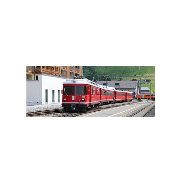 BEMO H0m Triebzug Be 4/4 515, B, B, ABDt, RhB, Pfadi Bundeslager, analog