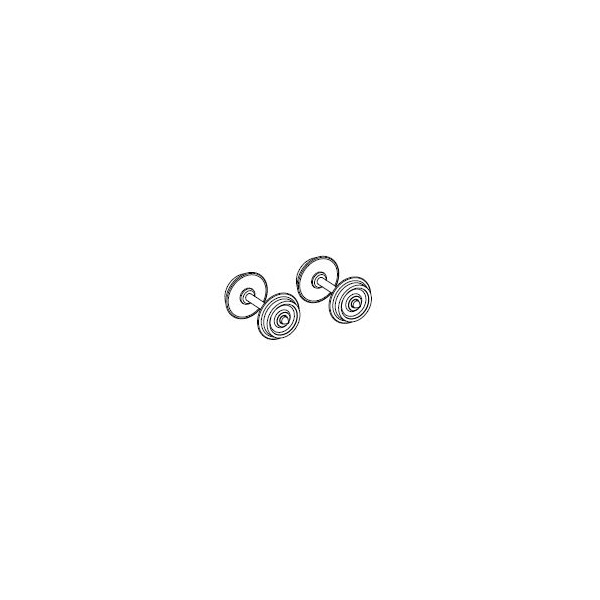PIKO H0 DC Radsatz Gleichstrom &Oslash; 10,4mm, f&uuml;r EW I (1 St&uuml;ck)