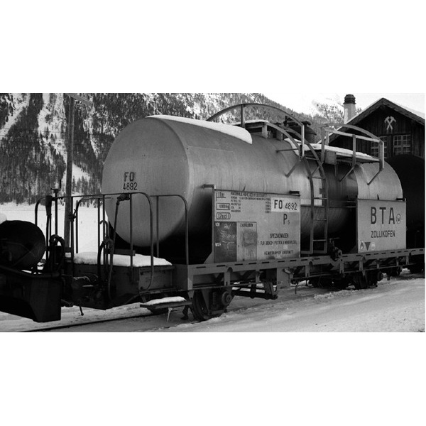 BEMO H0m Kesselwagen Ps 4892 FO, silber verwittert