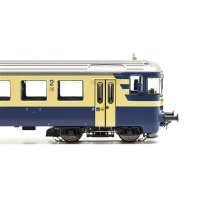 ESU H0 DC Steuerwagen Bt 953, BLS, blau/beige, Omega-Logo