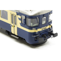 ESU H0 DC Steuerwagen Bt 953, BLS, blau/beige, Omega-Logo
