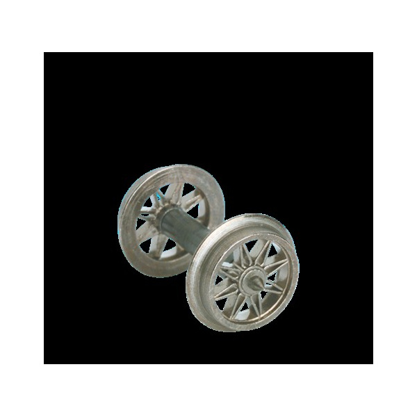 Brawa H0 AC Speichenradsatz Spitzenlagerung, Achsl&auml;nge 23mm